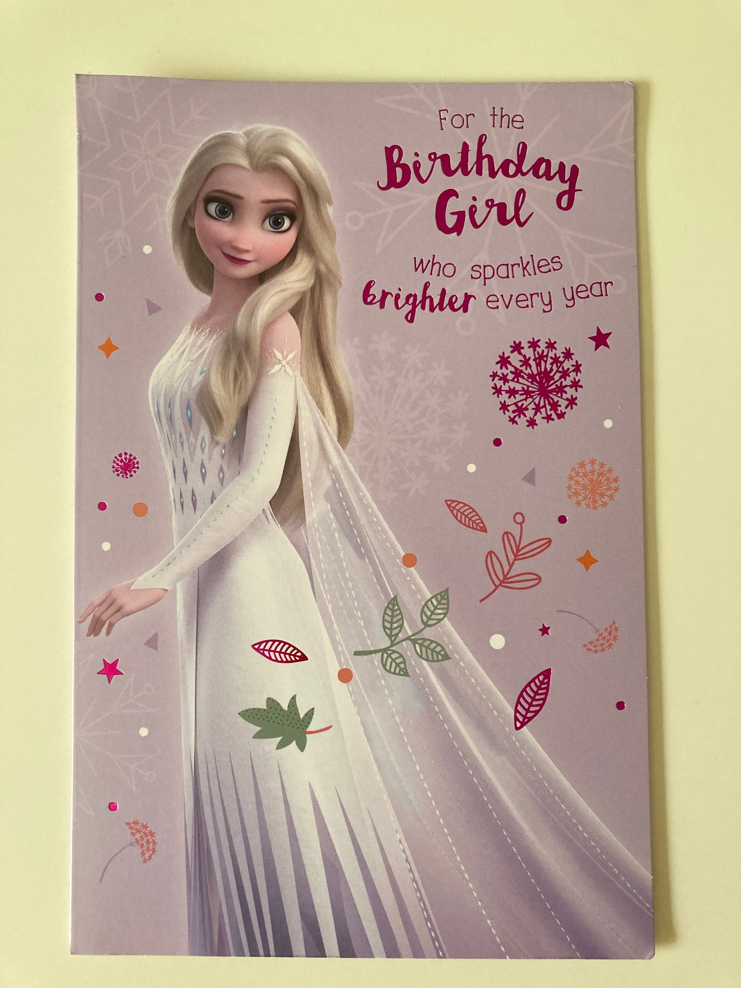 Frozen Birthday Card