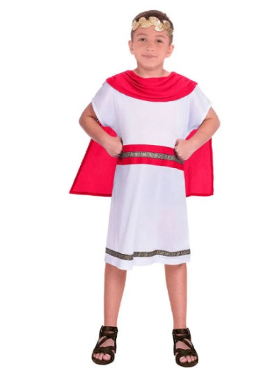 Julius Caesar Roman Kids Costume Julius Caesar Red Toga