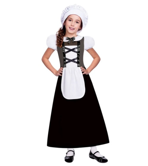 Tudor Girl - Black Dress