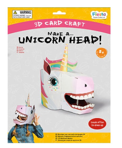 Unicorn 3D Mask Card Craft Kit