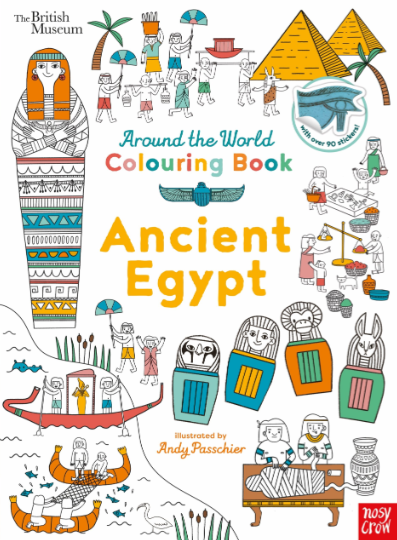 Ancient Egypt Around The World Colouring Book