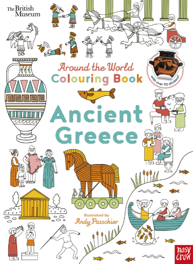 Ancient Greese Around the World Colouring Book
