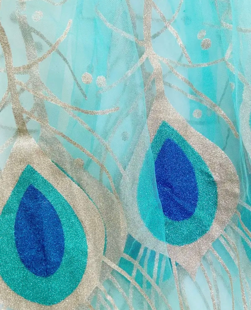 Peacock Cape with Hood