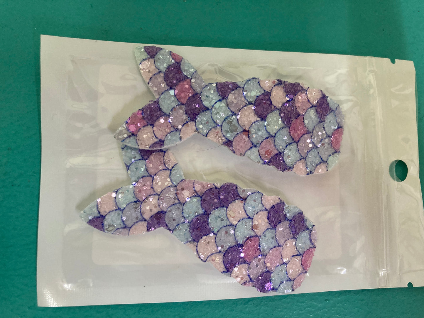 Mermaid Tail Hair Clips - various colours