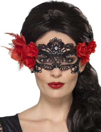 Day of the Dead Lace Eyemask