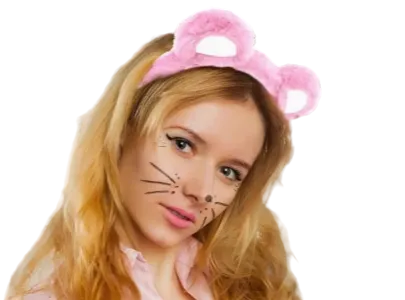 Pink Bear Headband