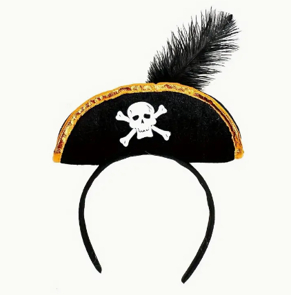 Pirate Headband with Feather