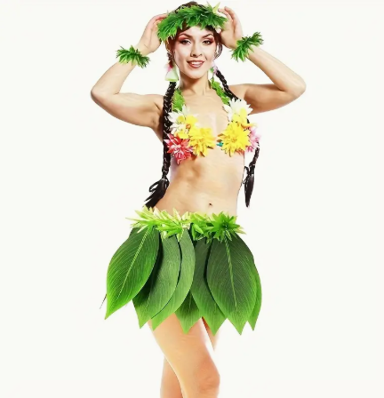 Moana Grass Skirt & Accessories