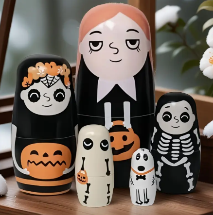 Handmade Wooden Halloween Doll