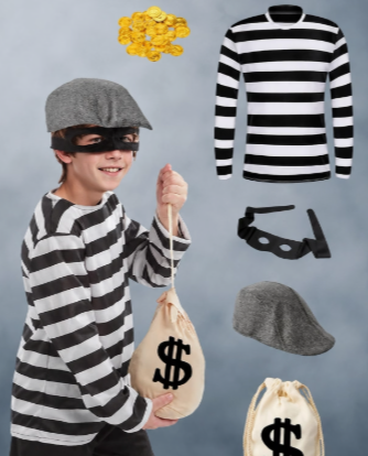 Kids robber costume