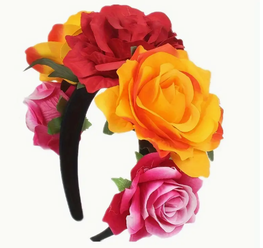 Spanish Style Floral Headband