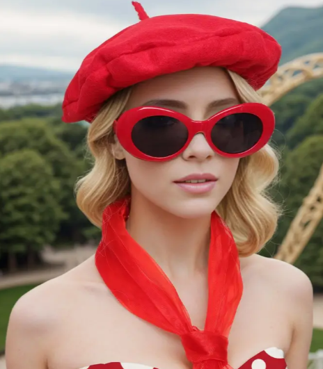 French Red Beret Set