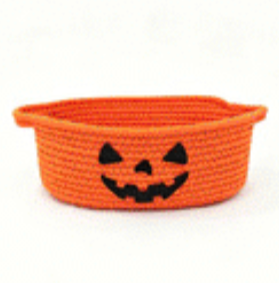 Pumpkin Basket -oval shape with handle