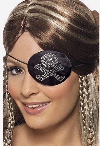 Diamante Pirate Eye Patch
