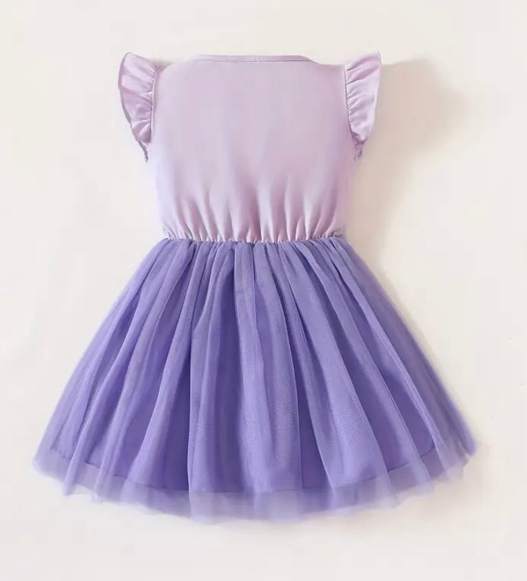 Short Sleeved Unicorn Tutu Dress