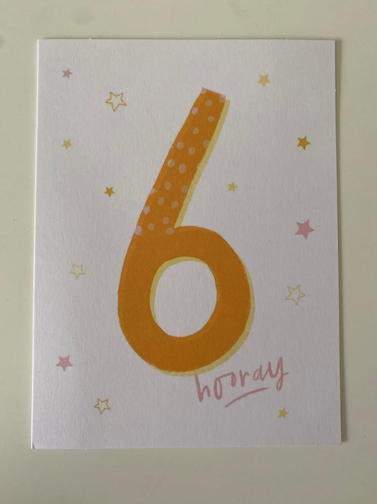 Age 6 Greetings Cards - various