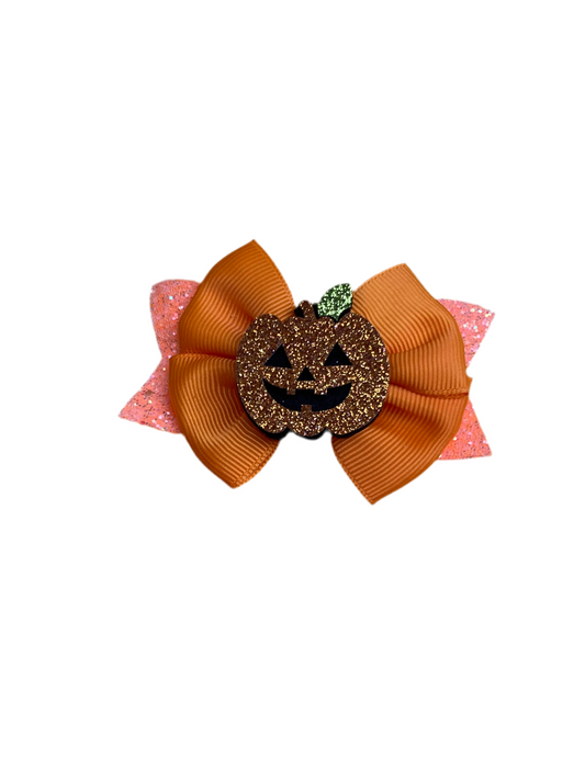 Glittery Pumpkin Clip