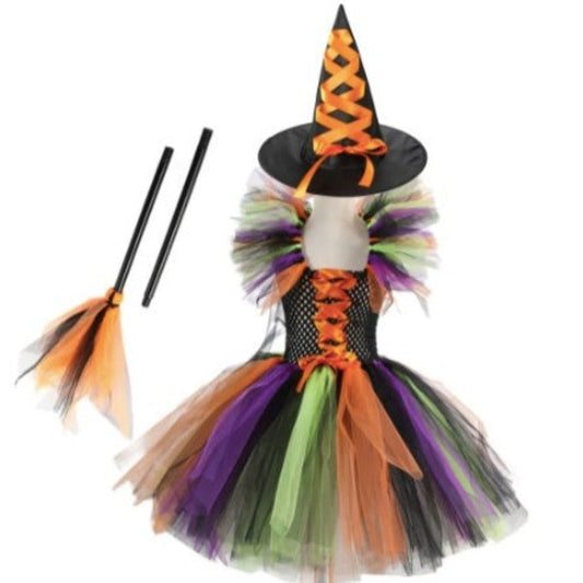 Multicolour witch costume