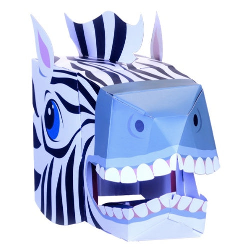 Zebra 3D Mask Card Craft Kit