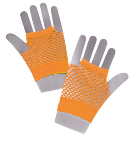 1980's Neon Fishnet Gloves