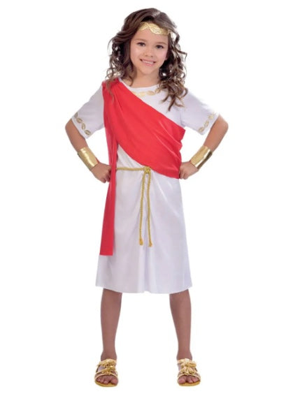 Kids Unisex Red Toga