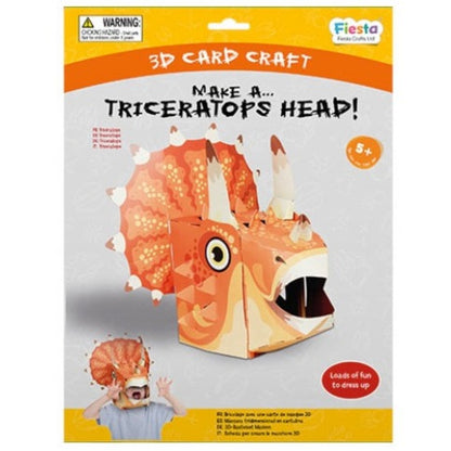 Triceratops 3D Mask Card Craft Kit