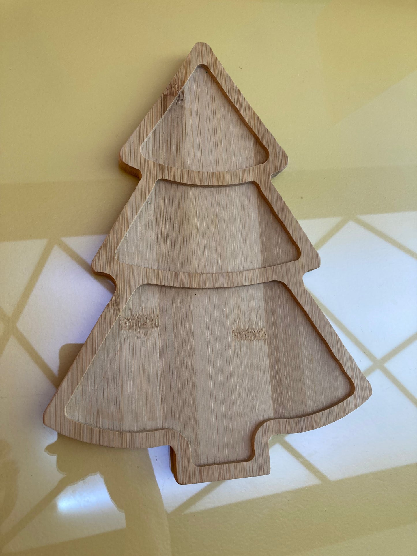 Christmas Tree Bamboo Plates