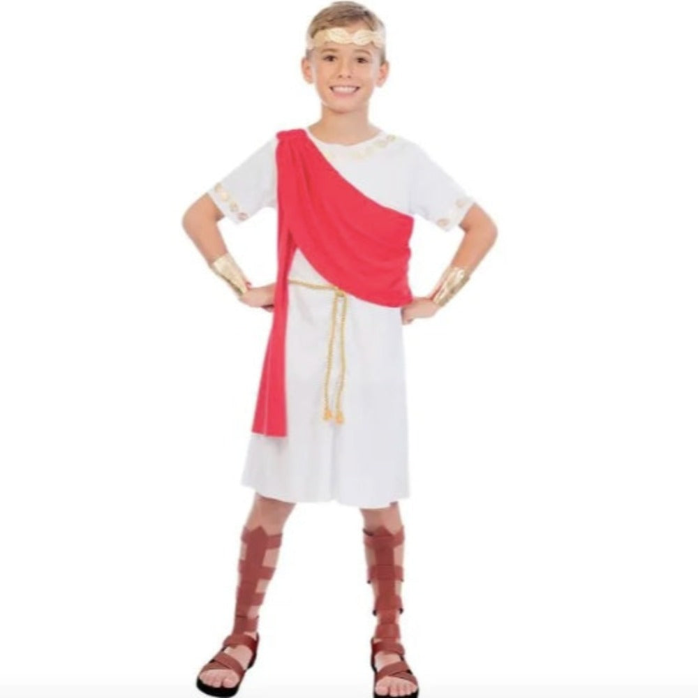 Greek Day - Kids Unisex Red Toga