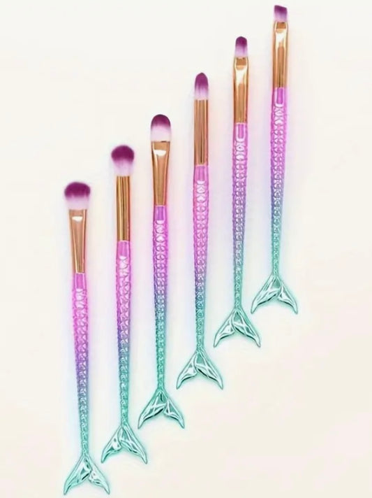 Mermaid Make Up Brushes (Set of 6)