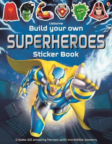 Build your own Superheroes sticker book