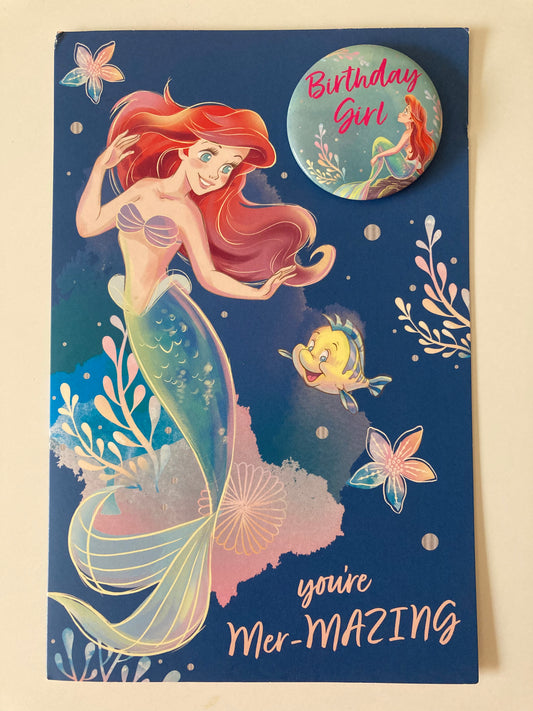 Little Mermaid Birthday Card