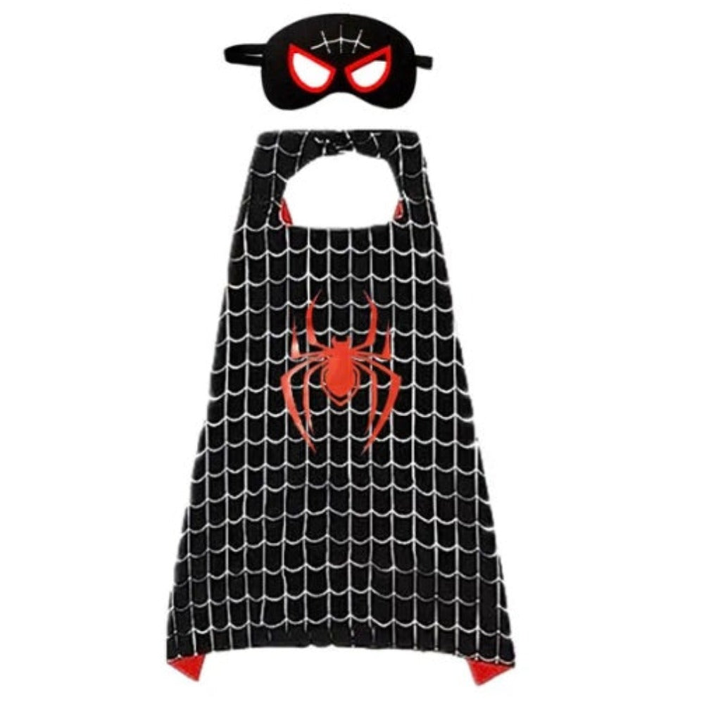 Black Spiderman Cape & Mask