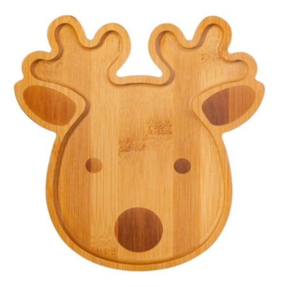 Reindeer Bamboo Plate