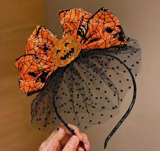 Pumpkin Bow Headband