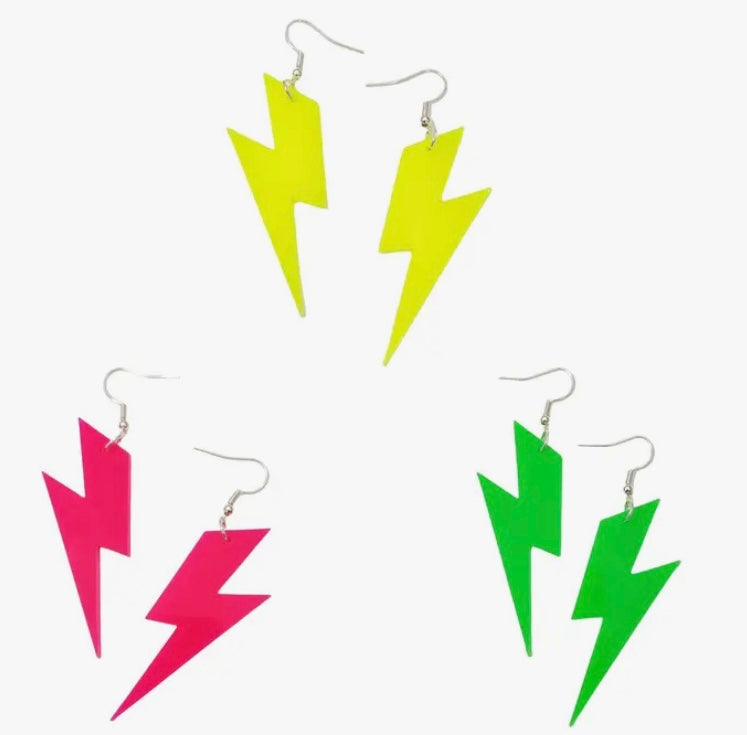 1980's Neon Necklaces Earrings