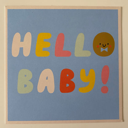 Hello Baby! Pink Greeting Card