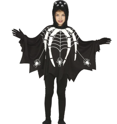 Spider Poncho with hood