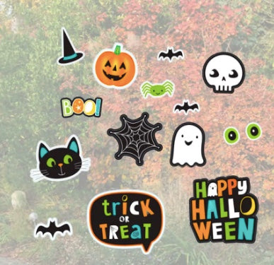 Halloween Friends Window Stickers