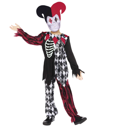 Jester Boy Red Costume