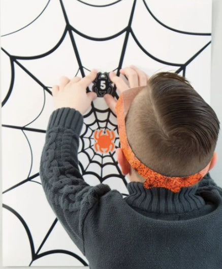Pin the Spider on the Web Party Game