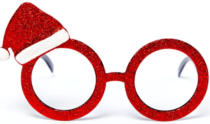 Santa Hat Glasses