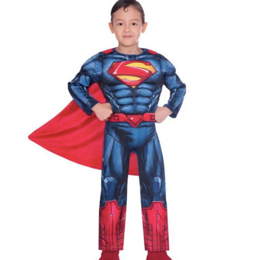 Superman Muscle Chest Costume from The Dressing Up Box