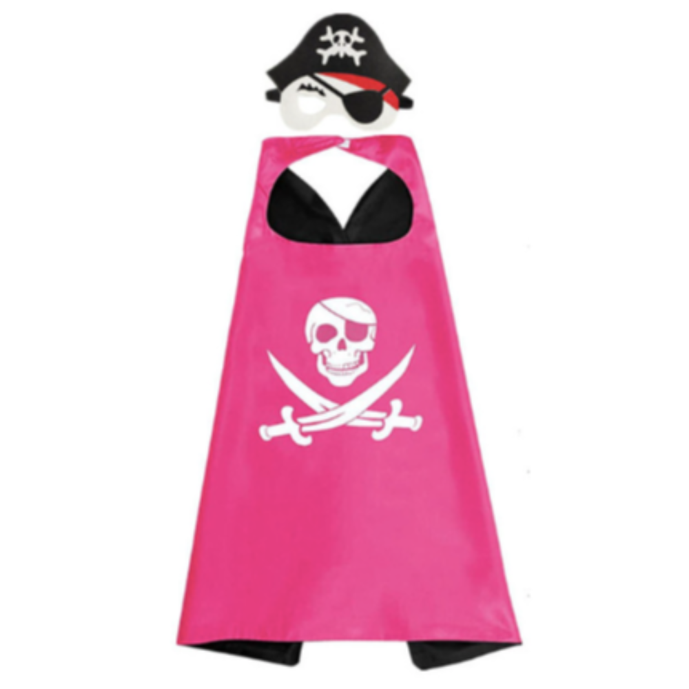 Pink Pirate Cape & Mask from The Dressing Up Box