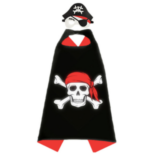 Red Pirate Cape & Mask from The Dressing Up Box
