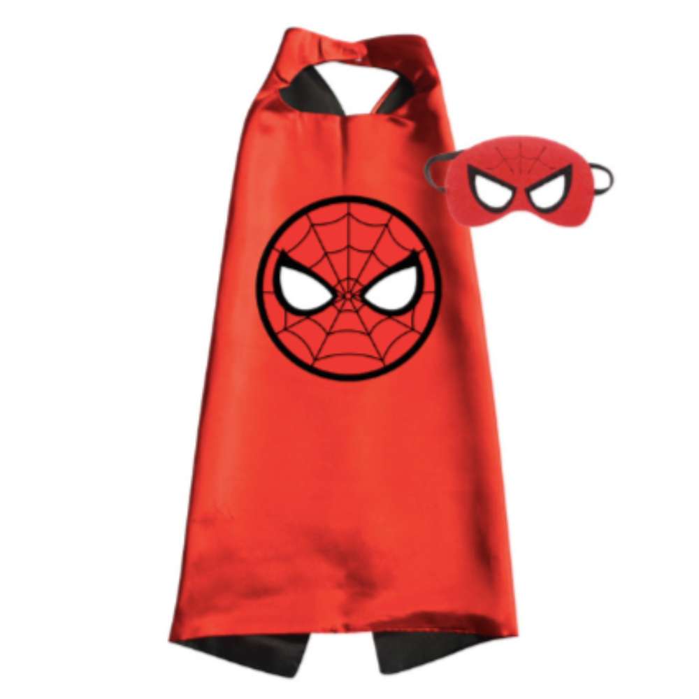 Red Spiderman Cape & Mask from The Dressing UP Box