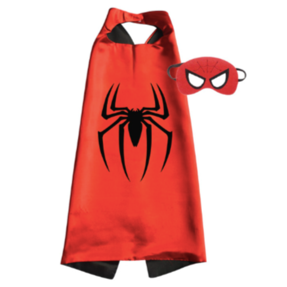 Red Spiderman Cape & Mask from The Dressing Up Box