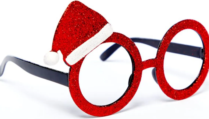 Santa Hat Glasses