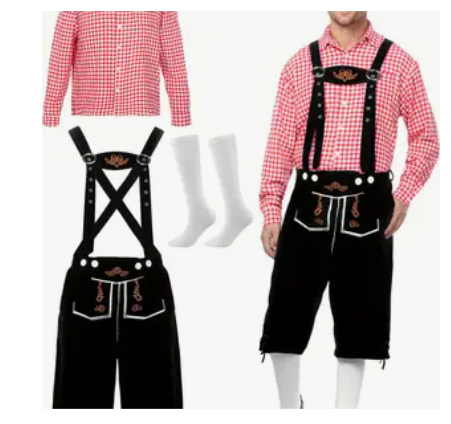 Red Checked Oktoberfest Outfit