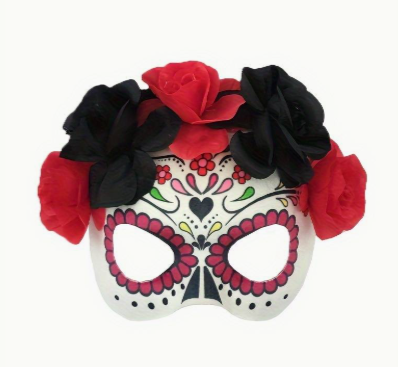 Day of the Dead Half Mask
