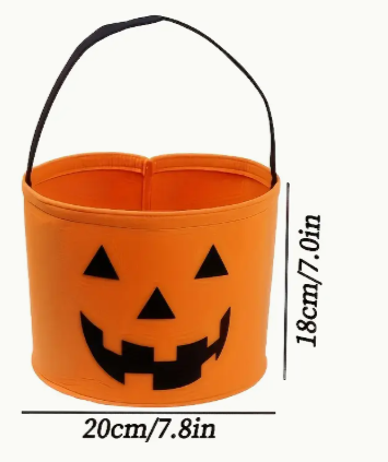 Pumpkin-Shaped Storage Buckets